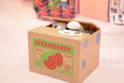 Robar gato alcancía eléctrica robar monedas de los niños alcancía Banco alcancía regalos de comercio exterior adornos regalo creativo