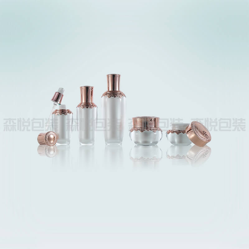 现货兰花瓶亚克力乳液喷雾瓶高端套盒系列韩式瓶化妆品包材批发