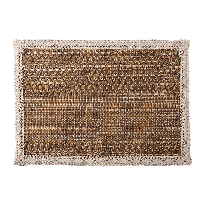 Placemat de cáñamo acabado 01(1 grande)