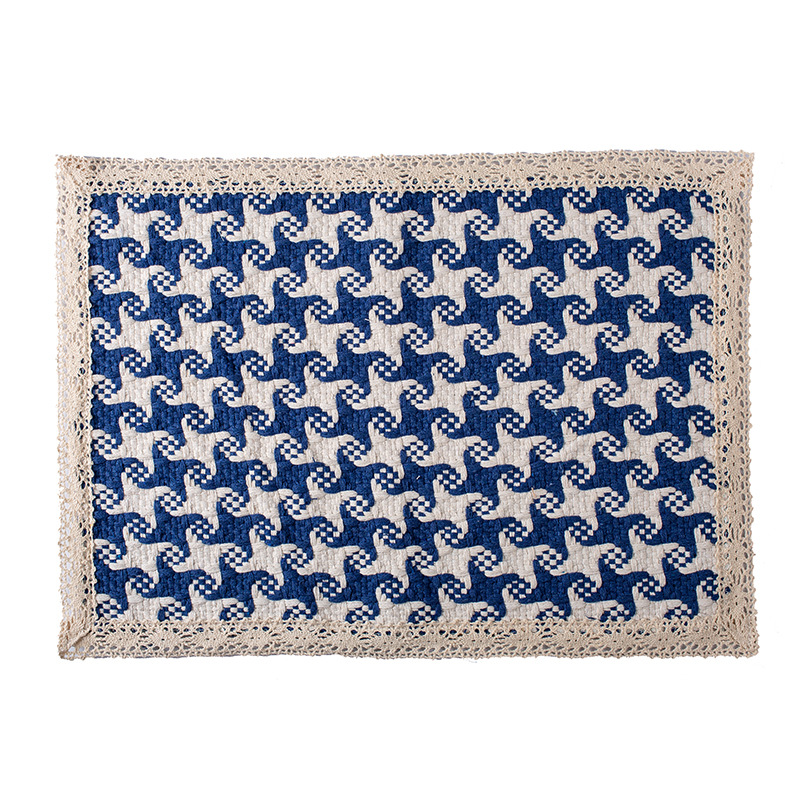 Terminado mantel de lino 12(1 grande)