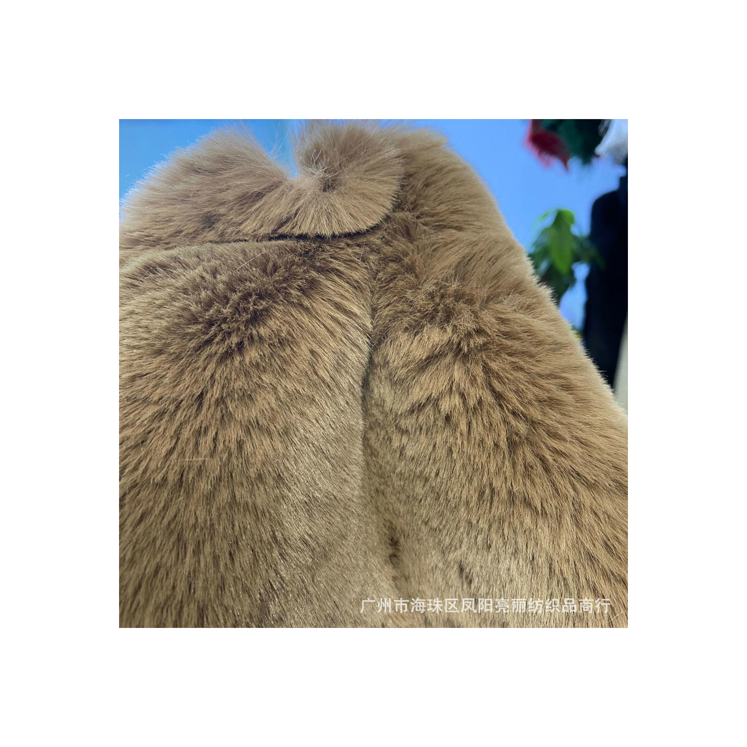 68 colores 2 cm de altura de cabello 1500 gramos de cabello de conejo cabello PVC cuello de peluche ropa de juguetes tela de peluche