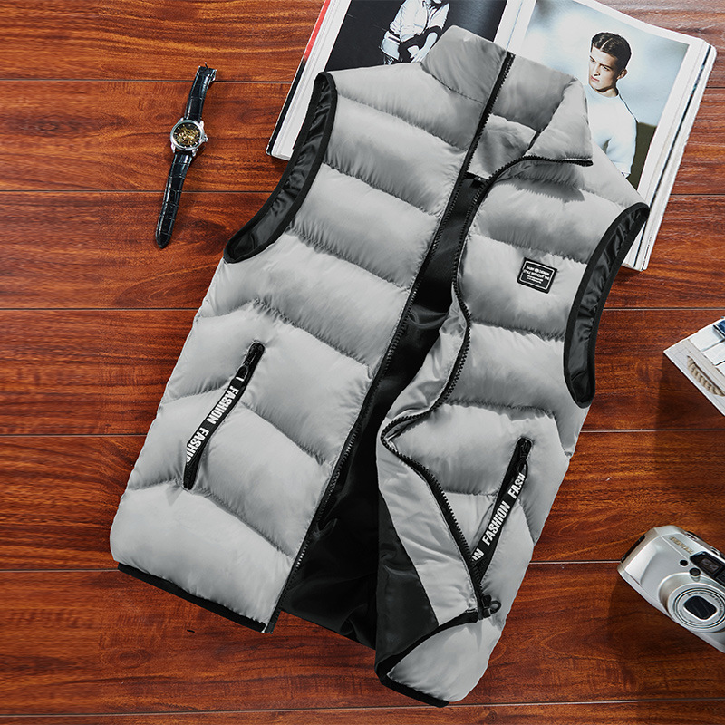 Envío gratuito 8XL otoño e invierno nuevo chaleco de los hombres chaqueta casual Chaleco de algodón caliente estilo coreano moda camisola 1908
