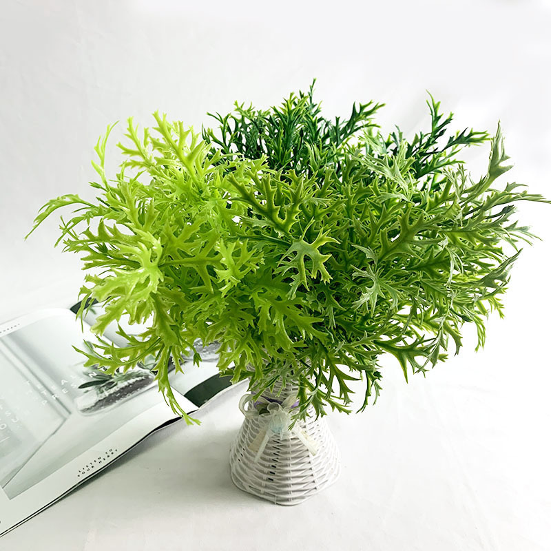 Simulation Green Plant Wall Matching Material Tropical Plant Water Grass Bundle Decoration 5 Forks Artemisia Artemisia Grass Green Landscape Decoration Plastic Grass Simulation Green Plant Wall Matching Material Tropical Plant Water Grass Bundle Decoration 5 Forks Artemisia Artemisia Grass Green Landscape Decoration Plastic Grass