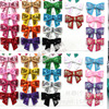 Nail sequins with bow, bow tie, children's hair accessory, 5cm, wholesale