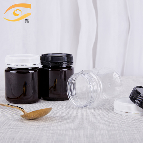 250g Comvita bee honey bottle old black brown sugar ginger tea bottle black plum jam bottle brown black honey bottle