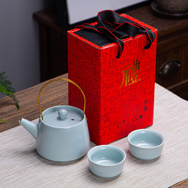 Venta directa de fábrica Ge horno Ru horno caja de regalo juego de té traje empresa actividades mano regalo Reunión Anual mano regalo logo