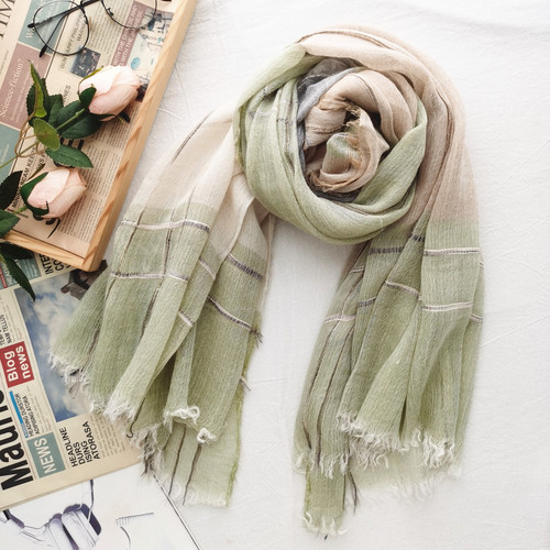 Morandi color autumn and winter new wool scarf women's thin solid color scarf cross-border color matching shawl universal for men