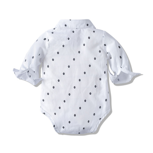 Autumn new long-sleeved khaki suit, infant clothing, baby boy fashion, gentleman and children's clothing, cross-border wholesale
