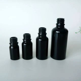 批发黑色玻璃精油瓶 5ml黑色精油瓶高档色料精油瓶10ml定制精油瓶
