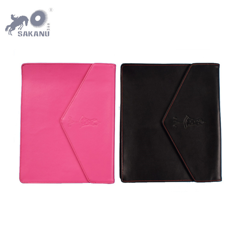 A4信封文件夹PU仿皮文件包大容量磁铁闭合文件袋可加LOGO