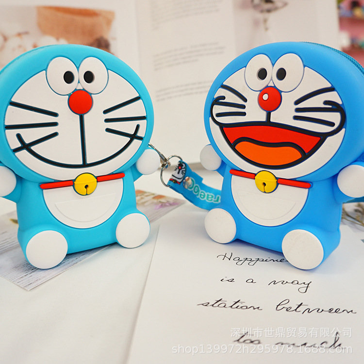 Nuevo bolso de los niños hembra Linda bolsa de silicona de dibujos animados chica corazón monedero mini bolsa de mensajero bolsa de almacenamiento diario