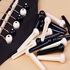 Folk guitar tuning pegs, wooden guitar tuning pegs, tuning peg posts with black dots, musical instrument accessories