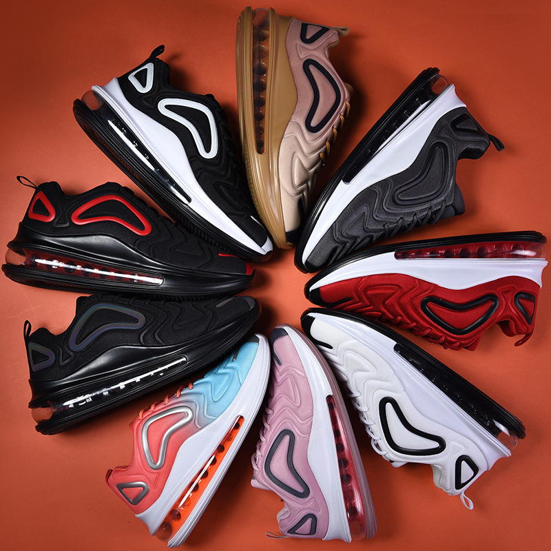 Cross-border Large Size Casual Shoes Sports Shoes Men's Sky Eyes Full Air Cushion Low-top Running Shoes Women's Height Increasing Lovers Shoes