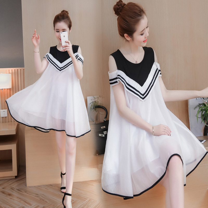 Long shiffon summer clothing for pregnant