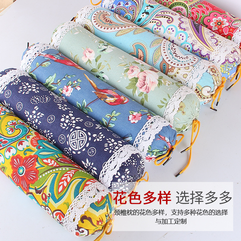 Coarse cloth cylindrical pillow (0.55kg+-)
