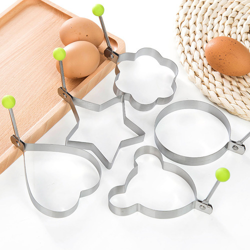 Thickened stainless steel omelette model love-shaped omelette mold creative omelette ring fried egg poached egg grinding tool