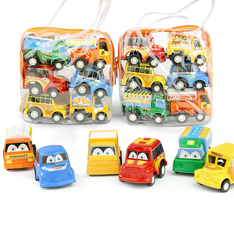 Model Pull-Back Car 6 Small Car Toys Racing Puzzle Manufacturer Direct Sales Wholesale Dump Truck Pull-Back Toy Model Pull-Back Car 6 Small Car Toys Racing Puzzle Manufacturer Direct Sales Wholesale Dump Truck Pull-Back Toy