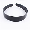 Fashionable sports wavy black headband, scalloped hair accessory for face washing, simple and elegant design