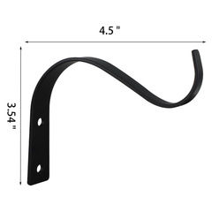 Iron wire basket with 4.5-inch bends forming S-shaped metal hooks, household hooks, hanging plant stand