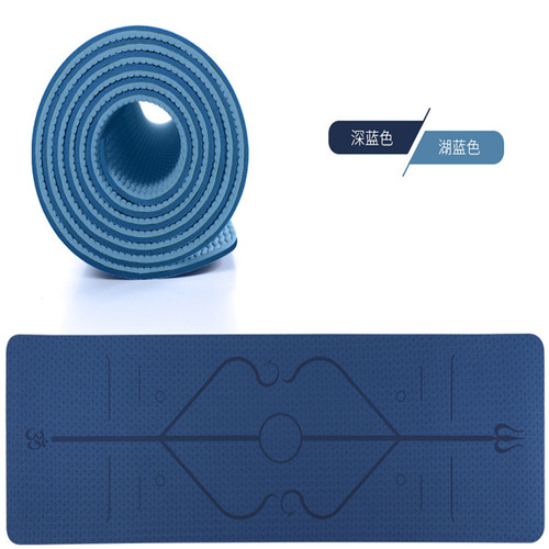 Yiwu source factory 0.6*61*183cmTPE single color yoga mat portable fitness mat dance special mat