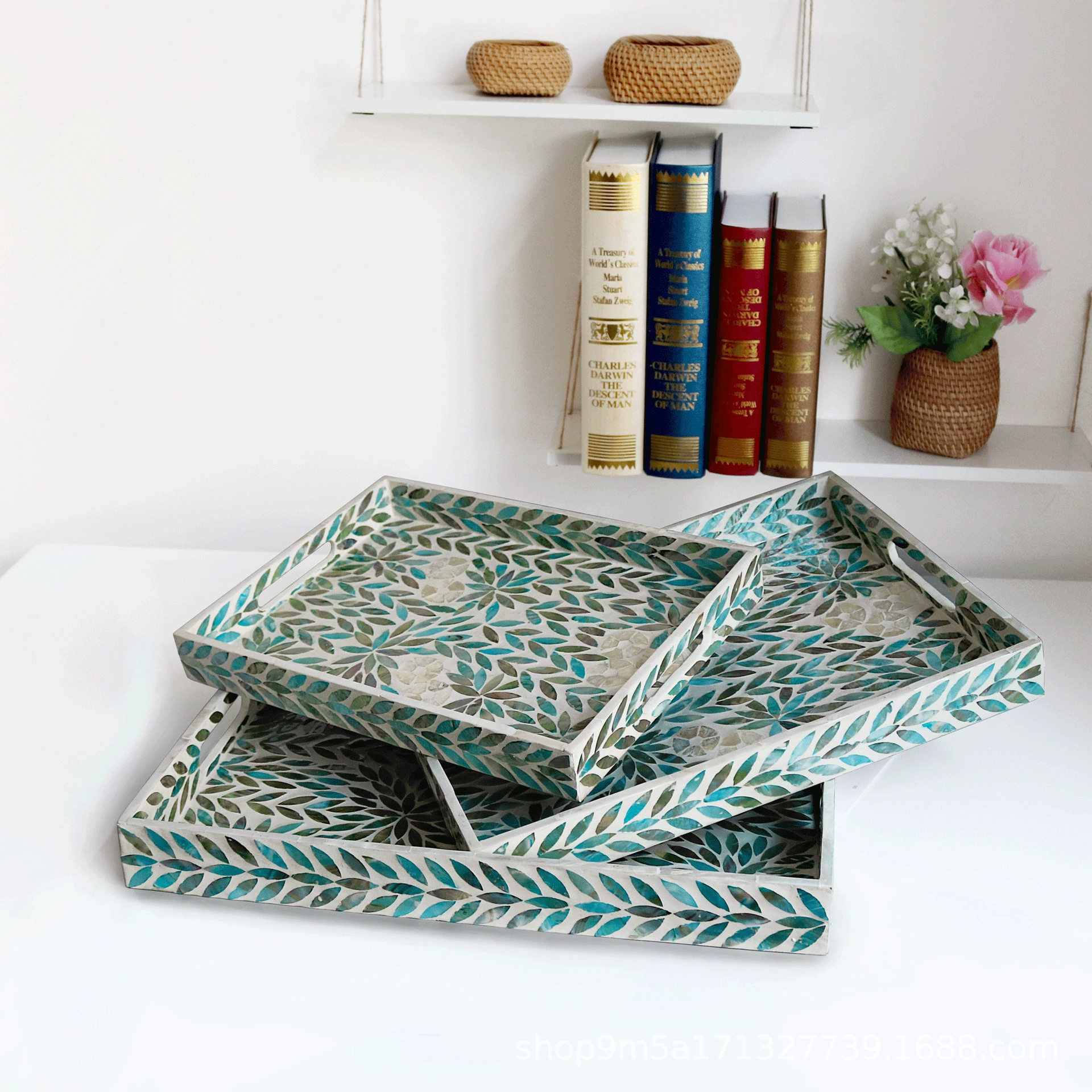 Скандинавский импортный творческий ручной работы красочная ракушка тарелка с фруктами декоративные украшения лоток для хранения ювелирных изделий качели тарелка прямоугольная тарелка для хранения