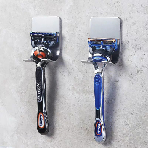 No punching razor holder bathroom stainless steel socket hook power plug holder seamless razor holder