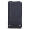 黑天使 Retro leather long wallet with zipper, anti-theft