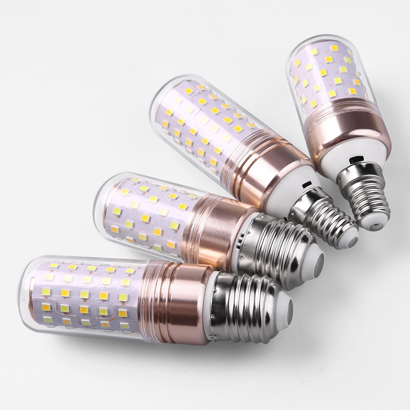 Led Corn Bulb E27 Size Screw Base E14 12W 16W Warm White Light 3-Color Dimmable Led Lamp Cross-Border Exclusive Supply Led Corn Bulb E27 Size Screw Base E14 12W 16W Warm White Light 3-Color Dimmable Led Lamp Cross-Border Exclusive Supply