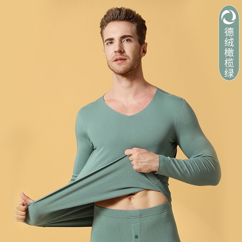 V -neck Model German Olive Green