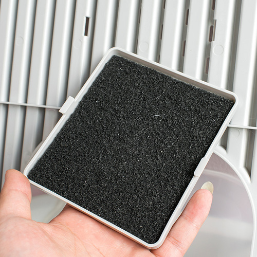 Pet litter box filter cotton, activated carbon deodorizing filter, suitable for store closed cat litter box, three pieces in a pack