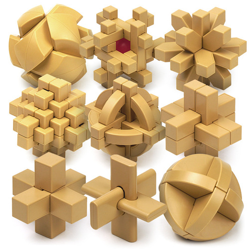 [Qiyi Kongming Lock Series] 25 New Versions of Intelligent Unlocking Puzzles Children’s Educational Intelligence ABS Toys