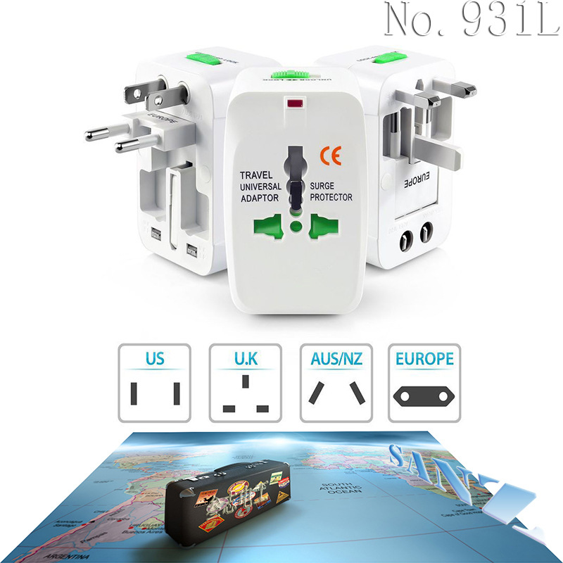 工厂直销跨境直供931L全球通旅游转换插座插头节日礼品赠品圣诞