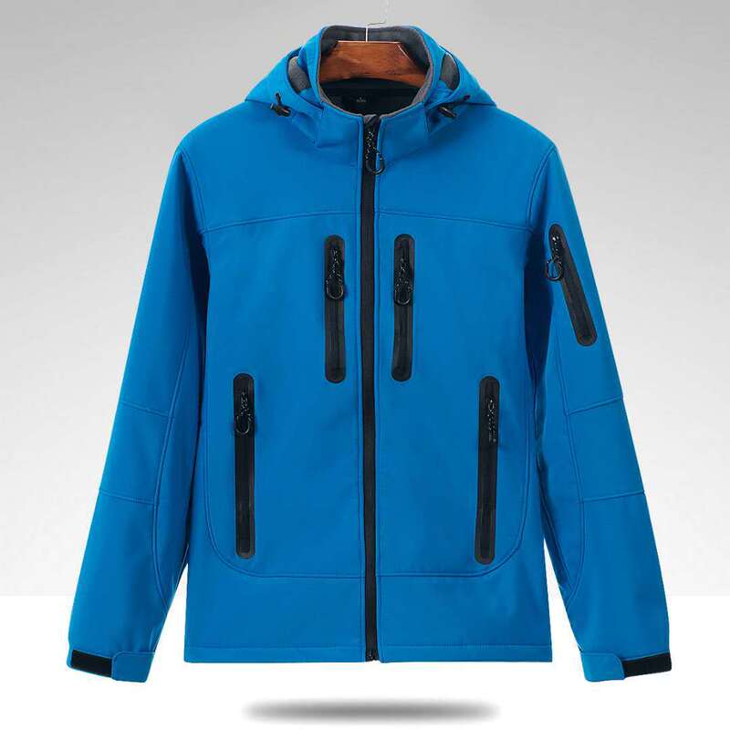 Cross-border supply of new soft shell assault clothing for men and women outdoor single-layer plus velvet warm mountaineering clothing spring and autumn windproof coat
