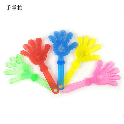 Glowing flag hand clap five-star red flag clap five-pointed star palm clap small hand clap National Day cheer props