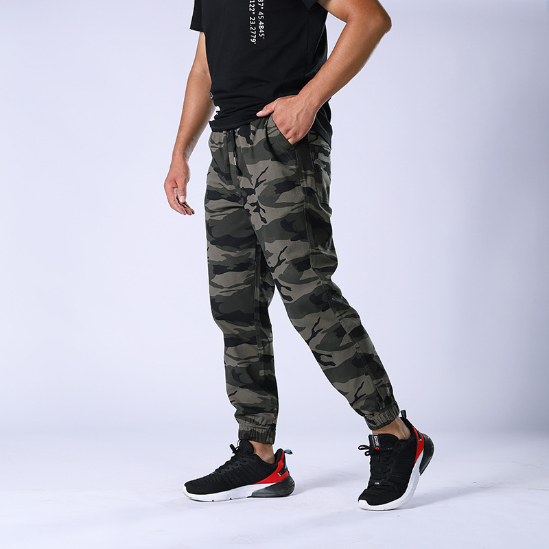Pantalones de camuflaje al por mayor leggings pantalones de hombre pantalones de trabajo pantalones de primavera y otoño para hombres monos sueltos pantalones casuales elásticos
