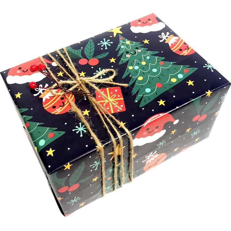 Ajuste de la muestra-papel de regalo de Navidad papel de regalo de vacaciones papel de regalo de Navidad