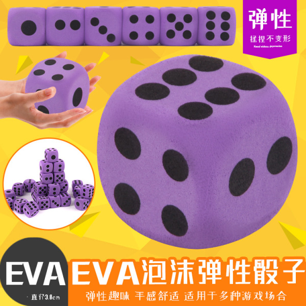 Big dice from foam