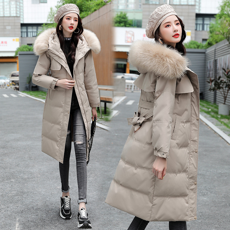 Down cotton-padded jacket women's 2022 autumn and winter Korean version of extended fur collar plus size down cotton-padded jacket slim cotton-padded jacket generation hair Down cotton-padded jacket women's 2022 autumn and winter Korean version of extended fur collar plus size down cotton-padded jacket slim cotton-padded jacket generation hair