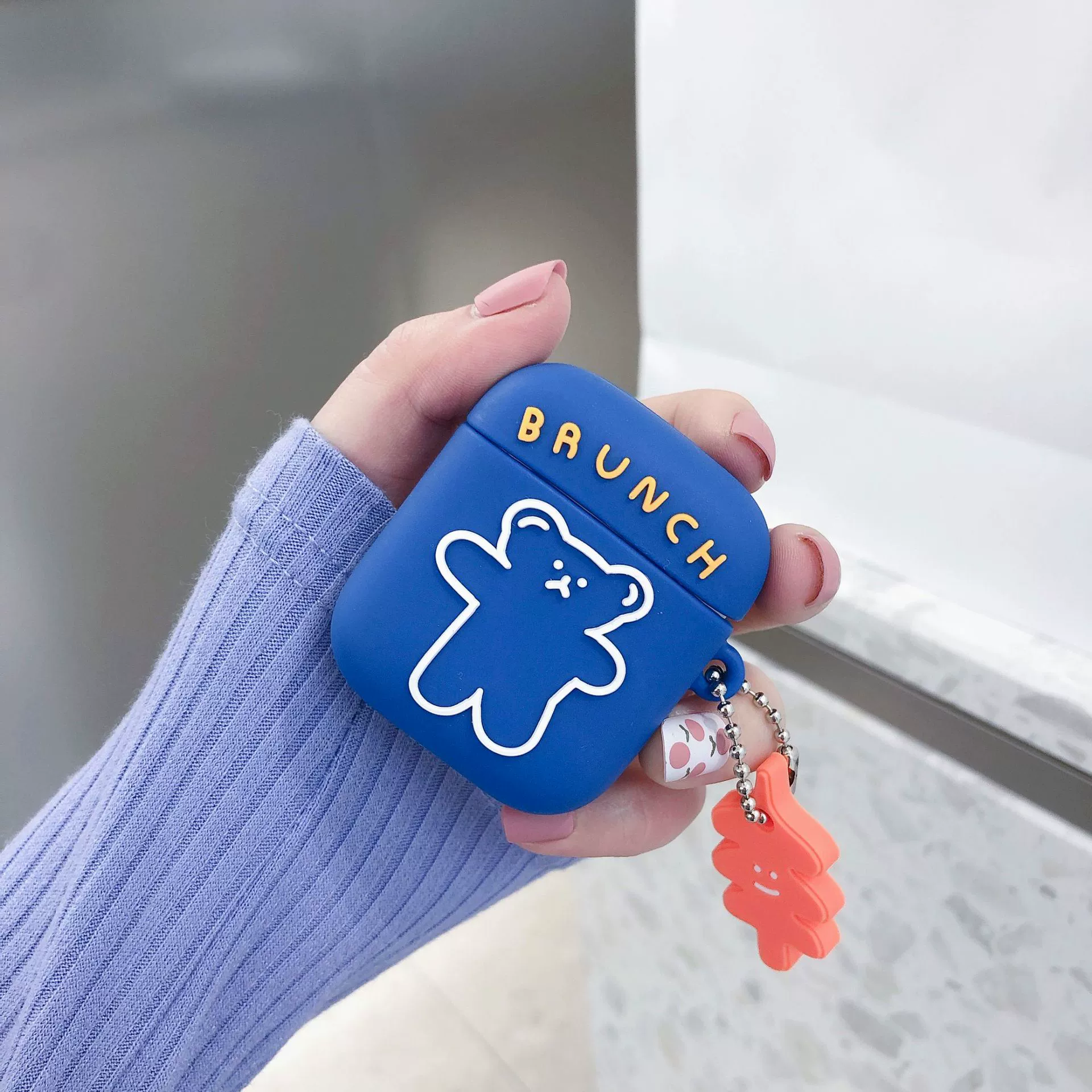 Силиконовые мультяшные наушники совместимые, Bluetooth