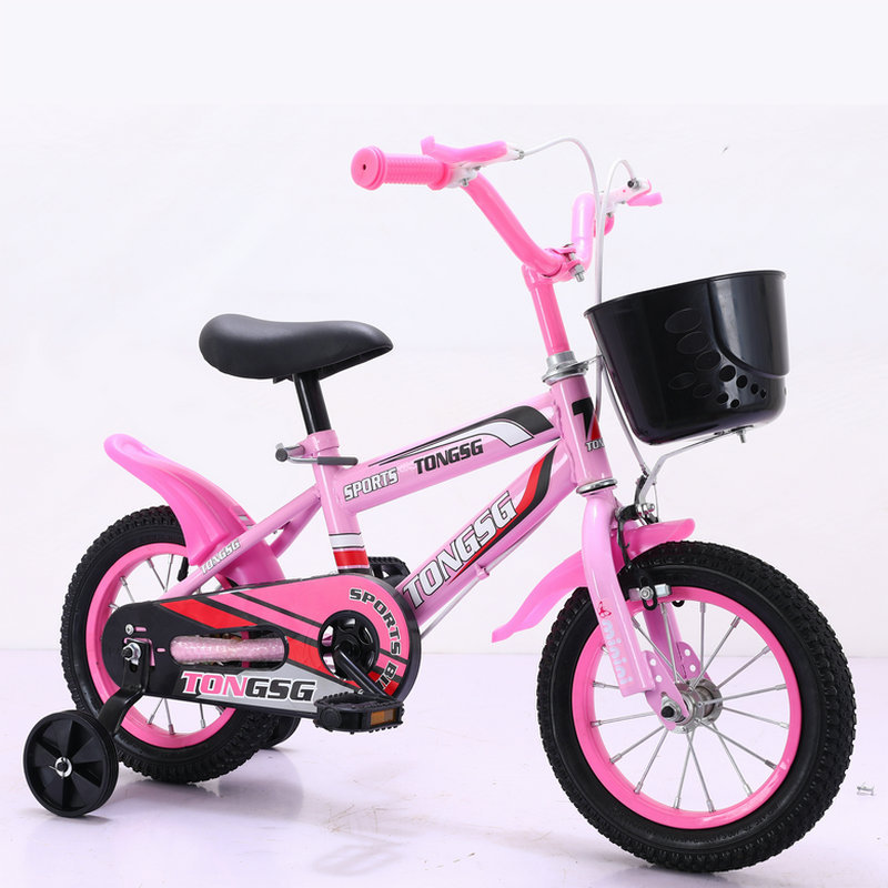 Botella de agua deportiva, bicicleta para niños, bicicleta para estudiantes de primaria con ruedas auxiliares, bicicleta para niños y niñas, bicicleta para niños de 3 a 6 años