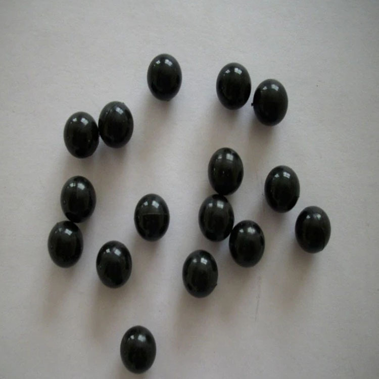 球形阀门堵漏硅胶散珠减震硅胶球高弹力耐磨弹力球黑色工业橡胶球