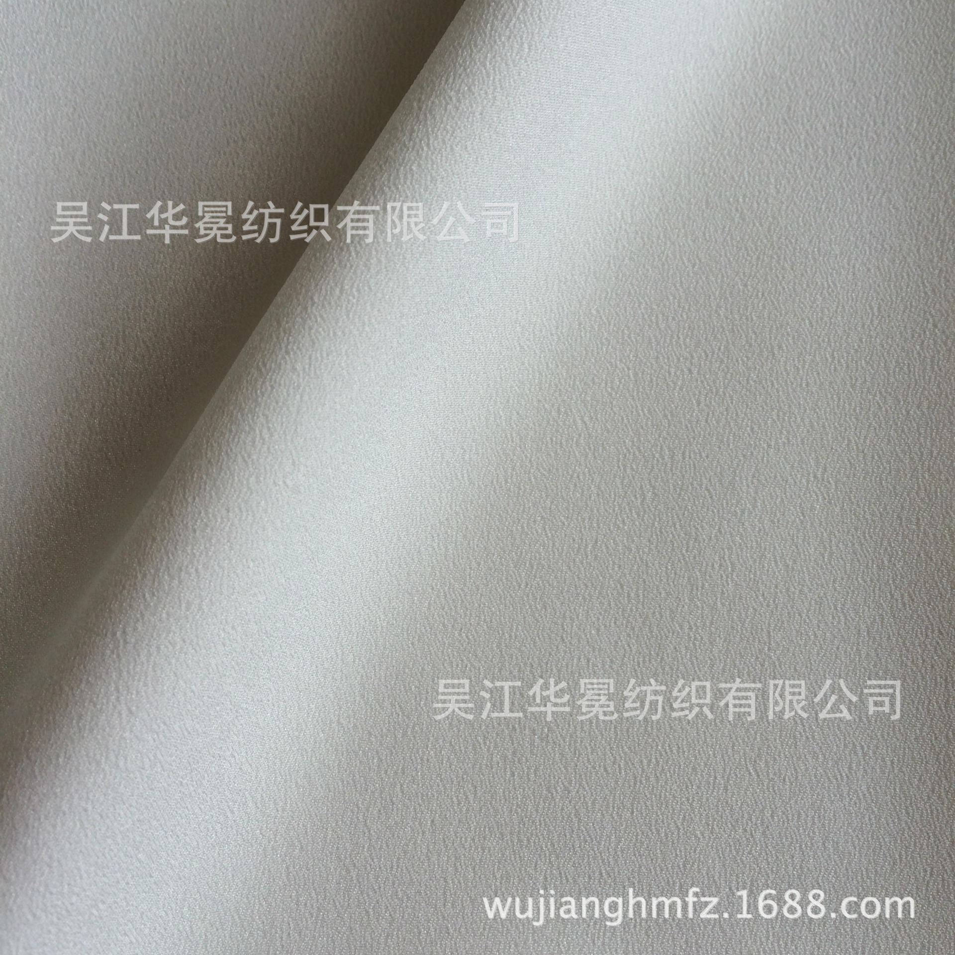 现货供应定单类仿双绉系列50*75D弹力有光仿双绉本白面料