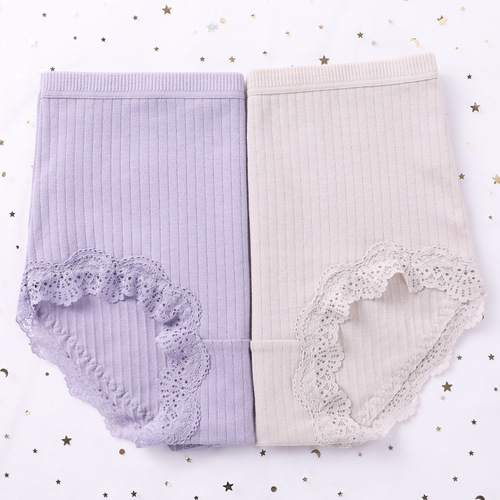 High-waist pure cotton women's underwear, full-cotton gusset, mother's pants for middle-aged women, plus size, new style