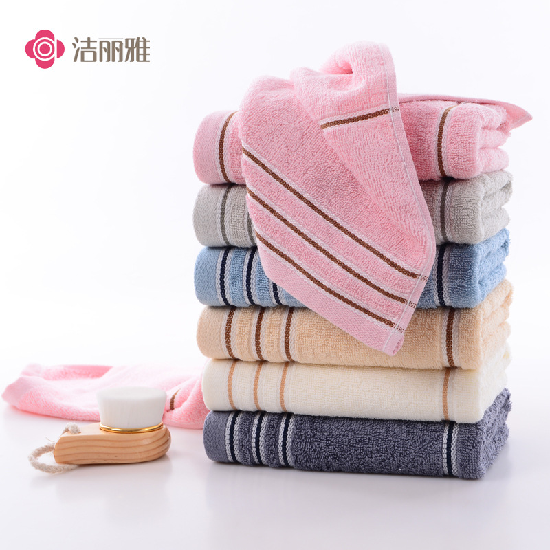 Jieliya 타월 7377 홈 페이스 타월 연질 흡수 페이스 타월 간단 노동 보호 타월 도매