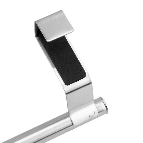 Stainless steel horizontal bar towel rack, no punching, bathroom storage rack, wall-mounted towel rack, cabinet bathroom rack