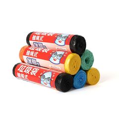 Factory direct sales home department store household garbage bag portable garbage bag drawstring garbage bag garbage bag thickened