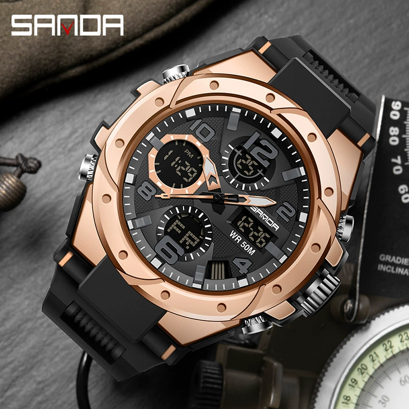 三达 Men's universal sports waterproof digital watch, wholesale