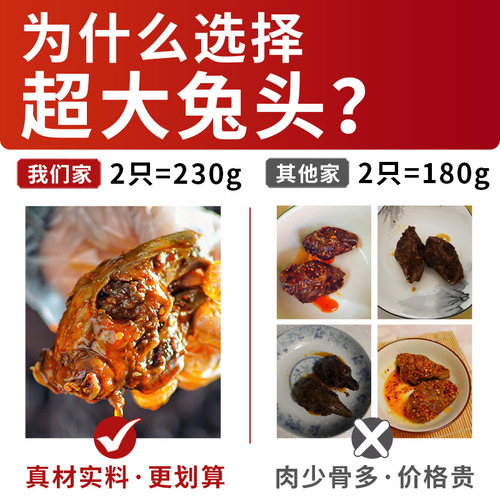 Tibetan Head Spicy and Fragrant Rabbit Meat Chengdu Shuangliu Lao Ma Spicy Five-Spice Rabbit Legs Cold-Eaten Rabbit Direct Manufacturer Sales