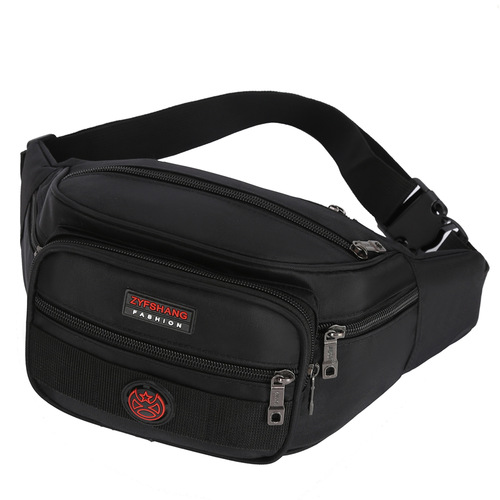 Factory Wholesale New Men's Waterproof Fabric Sports Waist Bag Women's Leisure Fashion Large Capacity Storage Cash Waist Bag