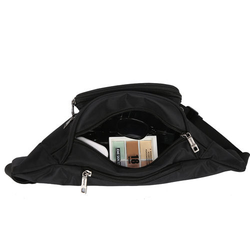 Factory Wholesale New Men's Waterproof Fabric Sports Waist Bag Women's Leisure Fashion Large Capacity Storage Cash Waist Bag